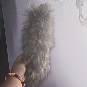Hand-made therian coyote tail